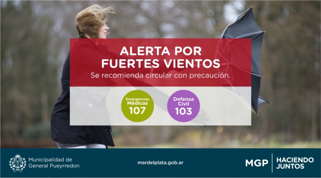 RIGE ALERTA METEOROLÓGICO POR FUERTES VIENTOS | Radio Claridad