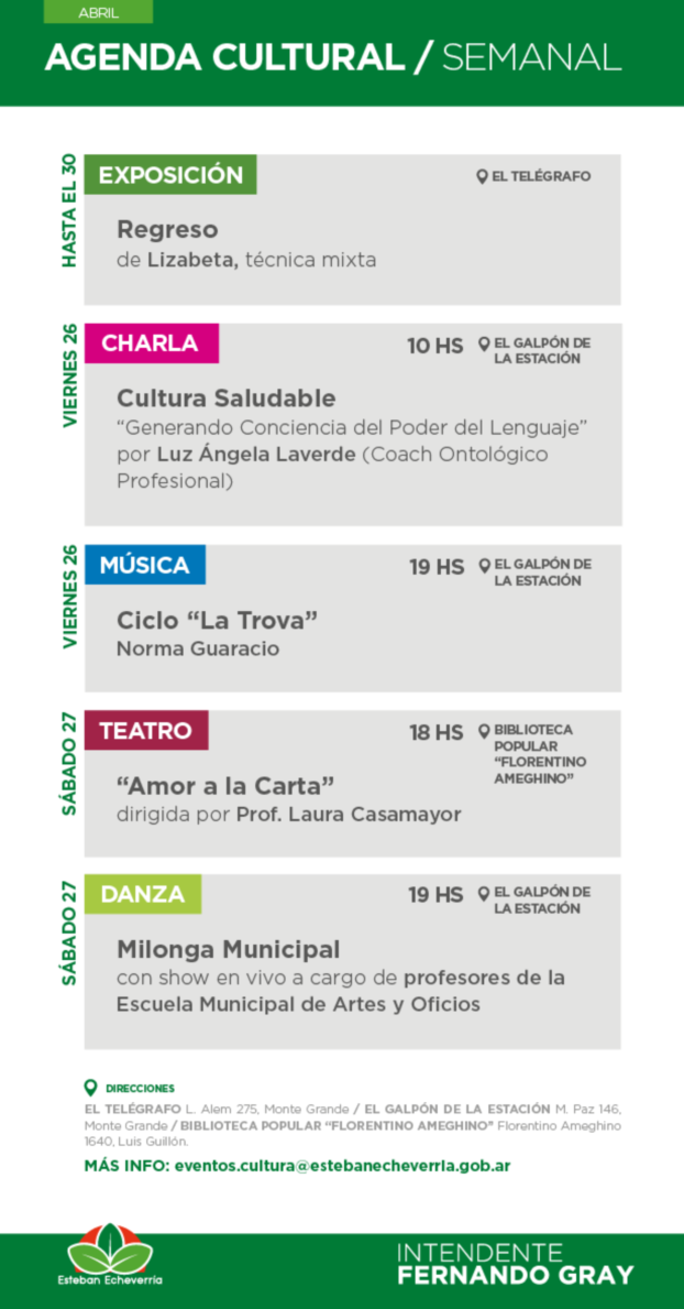 EE AGENDA CULTURAL SEMANAL 1